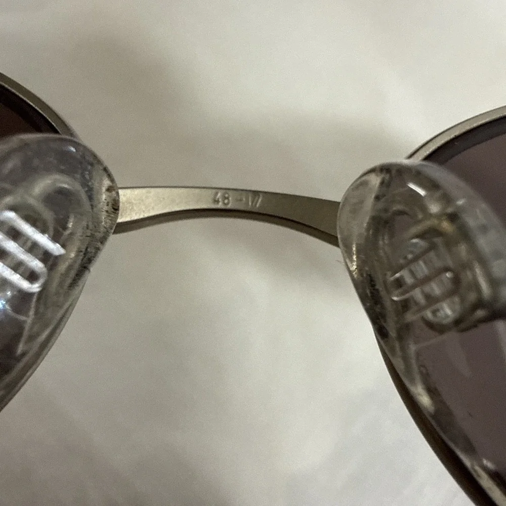 Vtg Sunglasses Silhouette M 6380 /00 V 6050 1980s 48-17 130 Matte Gray Flaws